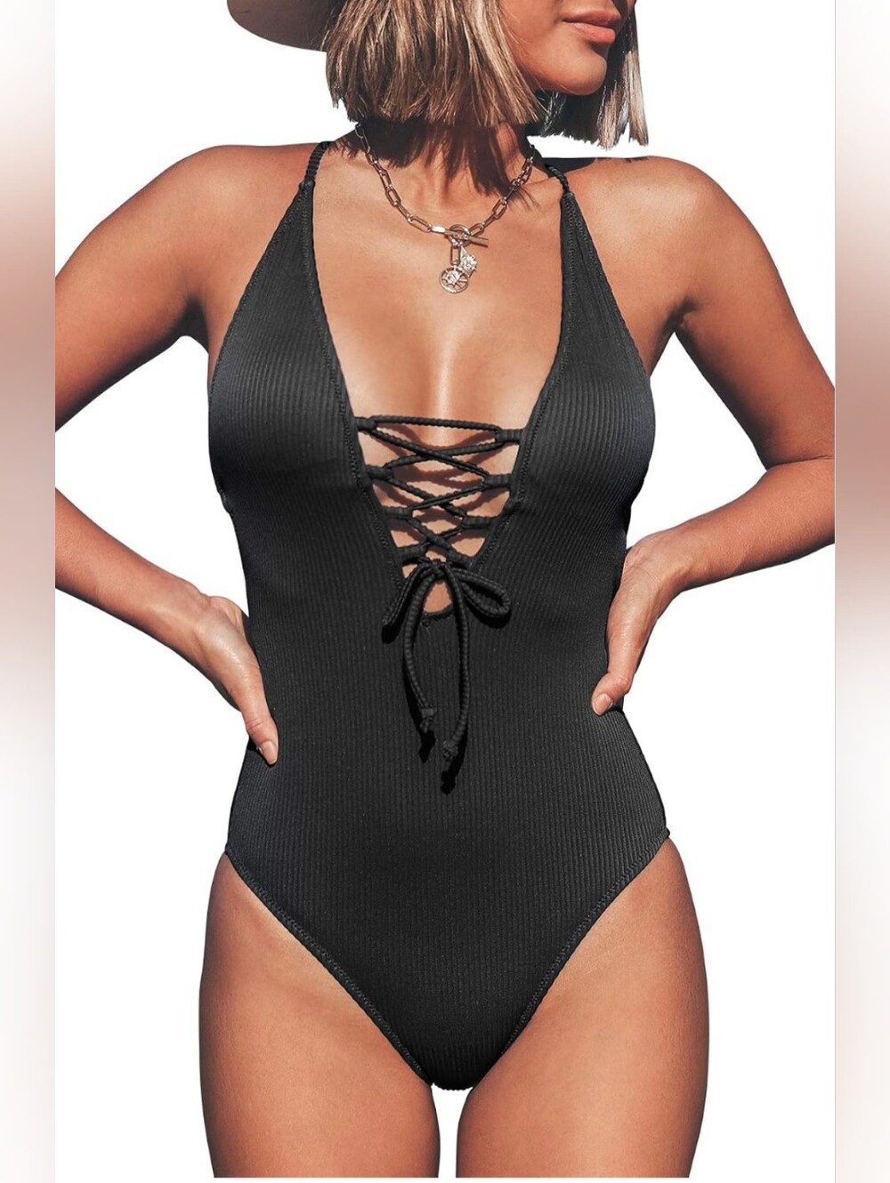 CUPSHE | popularity | remind me solid one-piece swimsuit